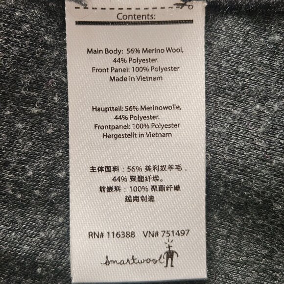 Smartwool PhD 1/4 Zip Pullover Top Merino Wool Blend Light Wind Women's SZ Large - Picture 12 of 14